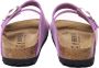 Birkenstock Leren Gesp Sandalen Crocus Kleur Purple Dames - Thumbnail 4