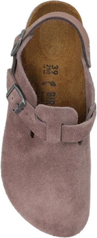 Birkenstock Leren Sandalen met Banddetail Purple Dames