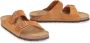 Birkenstock Leren Buckle Slides Brown Heren - Thumbnail 2