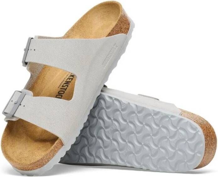 Birkenstock Lichtgrijze Twee-band Sandaal Stijlvolle Toevoeging Gray Heren