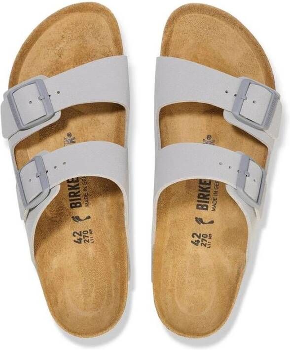 Birkenstock Lichtgrijze Twee-band Sandaal Stijlvolle Toevoeging Gray Heren