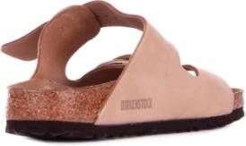 Birkenstock Arizona Big Buckle Nubuck Leder Sandalen Beige Dames