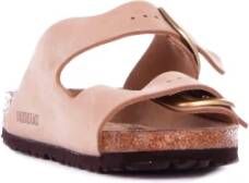 Birkenstock Arizona Big Buckle Nubuck Leder Sandalen Beige Dames