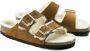 Birkenstock Shearling Sandalen met Kurk Voetbed Brown Dames - Thumbnail 2