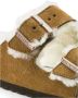 Birkenstock Shearling Sandalen met Kurk Voetbed Brown Dames - Thumbnail 4