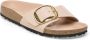 Birkenstock Madrid Narrow Big Buckle Natural Leather Patent High-Shine New Beige - Thumbnail 30