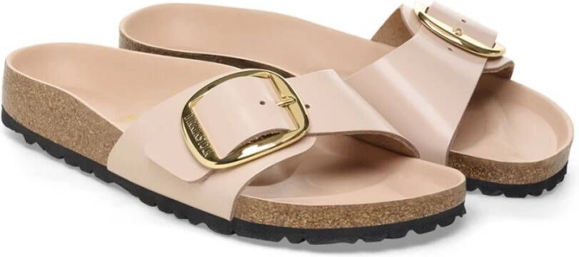 Birkenstock Madrid Big Buckle Sandalen Beige Dames