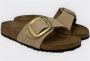 BIRKENSTOCK Slippers Dames Madrid Big Buckle Dames Maat: 43 Materiaal: Suède Kleur: Zand - Thumbnail 12