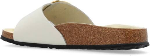 Birkenstock Madrid Big Buckle slides Beige Dames