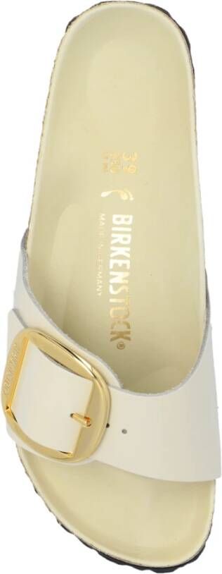 Birkenstock Madrid Big Buckle slides Beige Dames