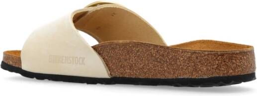 Birkenstock Madrid Big Buckle slides Beige Dames