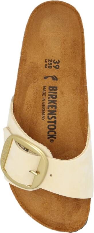 Birkenstock Madrid Big Buckle slides Beige Dames