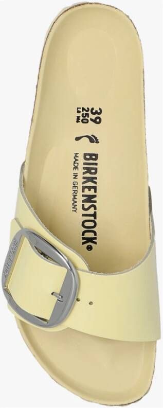 Birkenstock Madrid Big Buckle slides Geel Dames