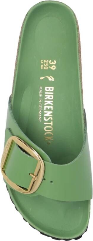 Birkenstock Madrid Big Buckle Slides Green Dames