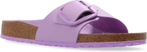 Birkenstock Madrid Big Buckle Slippers Purple Dames