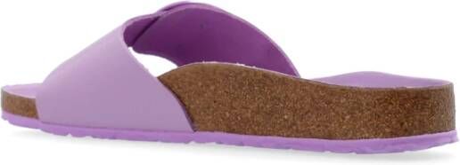 Birkenstock Madrid Big Buckle Slippers Purple Dames