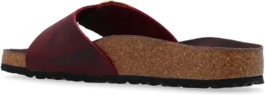 Birkenstock 'Madrid Big Buckle' Slippers Red Dames