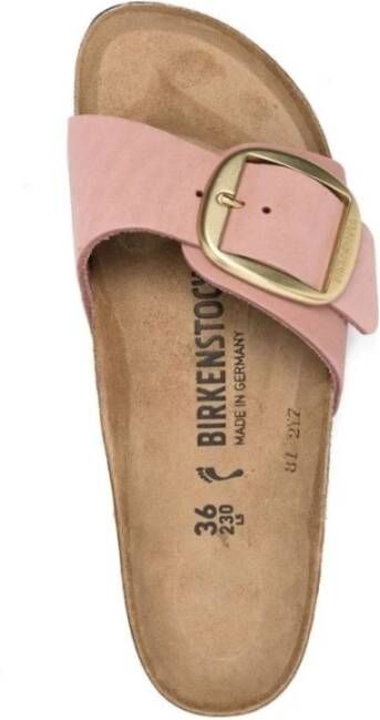 Birkenstock Madrid Roze Leren Slippers Pink Dames