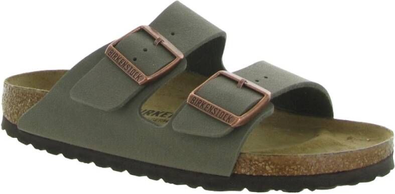 Birkenstock Milano Big Buckle Sandalen Green Heren