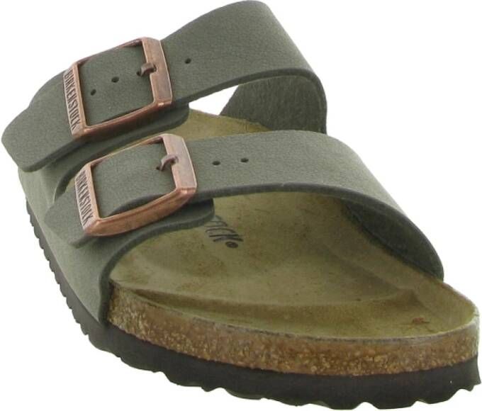 Birkenstock Milano Big Buckle Sandalen Green Heren