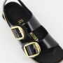 BIRKENSTOCK Slippers Dames Milano Big Buckle Dames Maat: 43 Materiaal: Leer Kleur: Zwart - Thumbnail 8