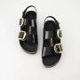 BIRKENSTOCK Slippers Dames Milano Big Buckle Dames Maat: 43 Materiaal: Leer Kleur: Zwart - Thumbnail 9