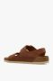 Birkenstock Milano Sandalen met Grote Gesp van Geölied Leer Brown Dames - Thumbnail 5