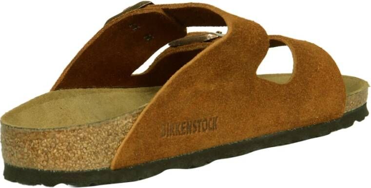 Birkenstock Mink Suède Leren Sandalen Brown Heren