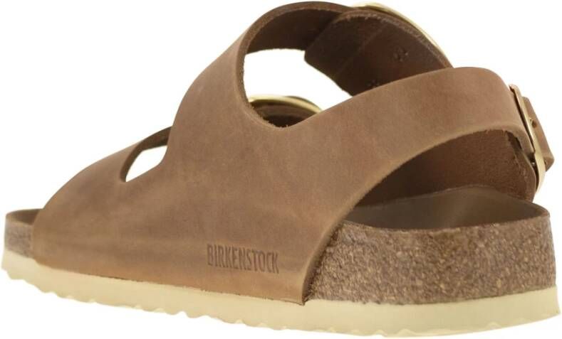 Birkenstock Milano Big Buckle Sandal Brown Dames