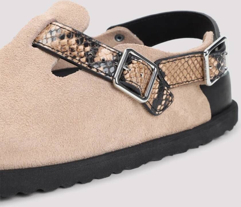 Birkenstock Natural Snake Tokio Slangenklompen Beige Dames