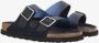 Birkenstock Navy Suède Sandalen Kurk Zool Blue Heren - Thumbnail 3