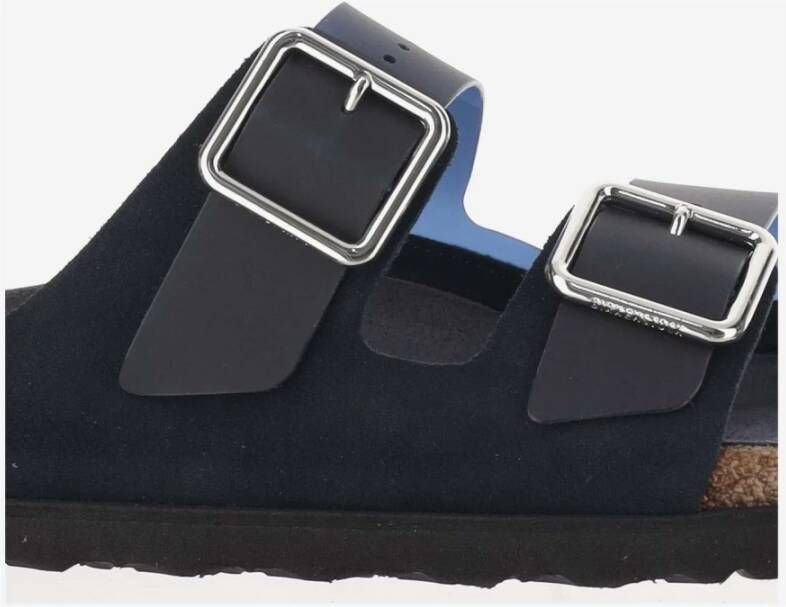 Birkenstock Navy Suède Sandalen Kurk Zool Blue Heren