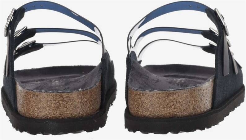 Birkenstock Navy Suède Sandalen Kurk Zool Blue Heren