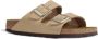 Birkenstock Verstelbare Logo Sandalen Rubberen Zool Beige Dames - Thumbnail 18