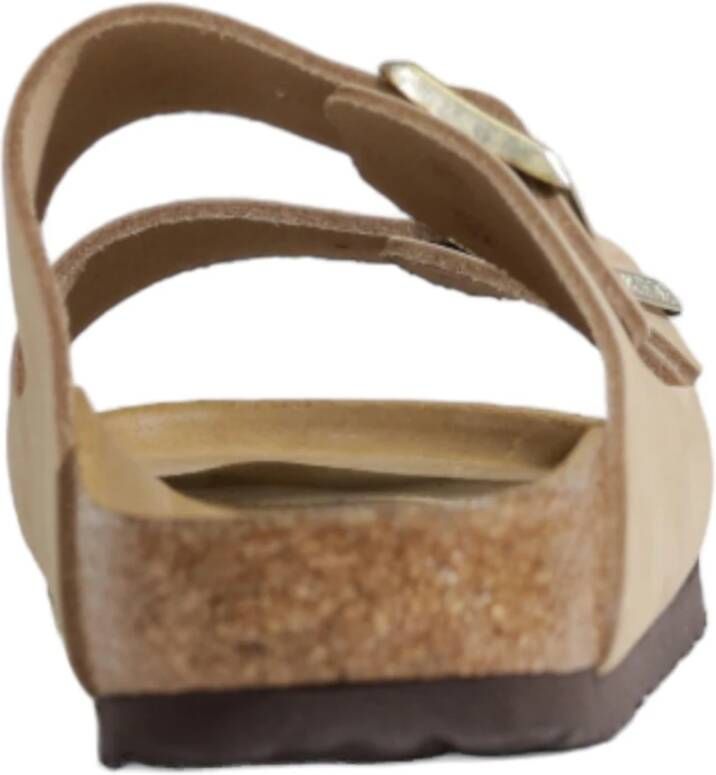 Birkenstock Nubuck Leren Dames Sandalen Beige Dames