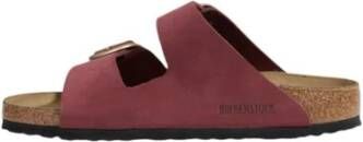 Birkenstock Nubuck Leren Sandaal Pink Dames