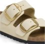 Birkenstock Nubuck Leren Sandalen Beige Dames - Thumbnail 5