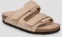 Birkenstock Nubuck Leren Sandalen met Verstelbare Banden Beige Dames - Thumbnail 13