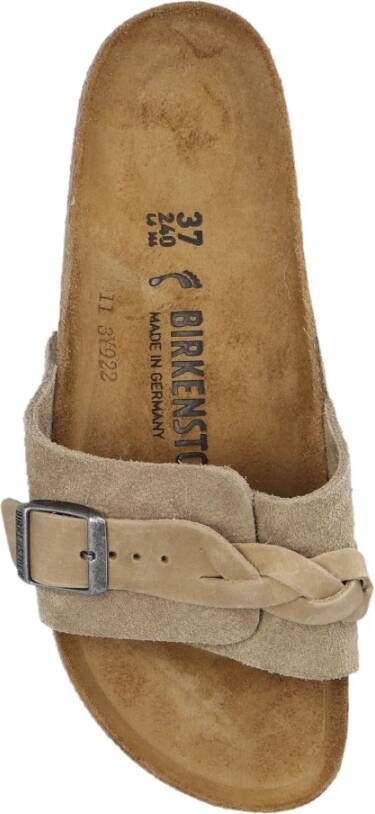 Birkenstock Oita Gevlochten slides Beige Dames