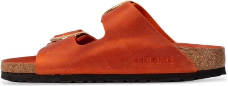 Birkenstock Oranje Big Buckle Sandalen Orange Dames