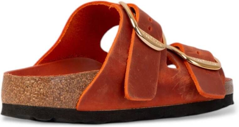 Birkenstock Oranje Big Buckle Sandalen Orange Dames