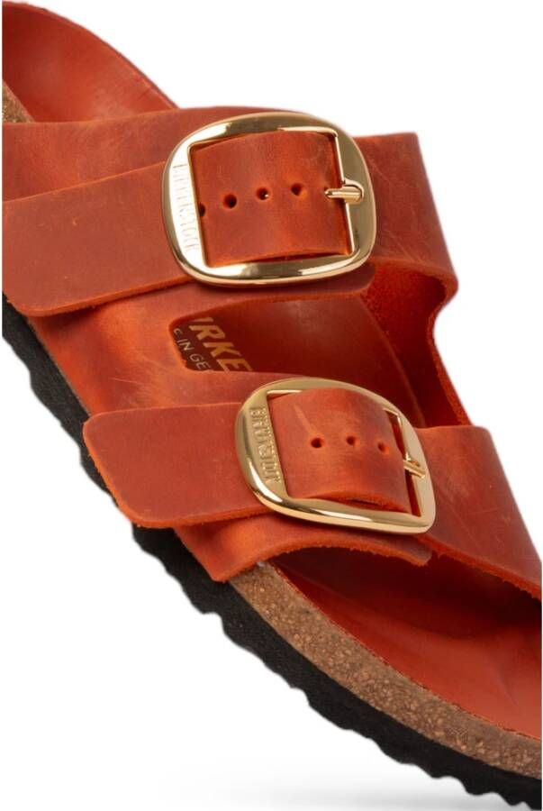 Birkenstock Oranje Big Buckle Sandalen Orange Dames