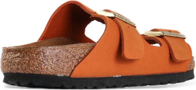 Birkenstock Oranje Nubuck Sandalen Orange Dames