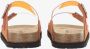 Birkenstock Oranje Sandalen met Suède Rand Kurk Zool Orange Heren - Thumbnail 4