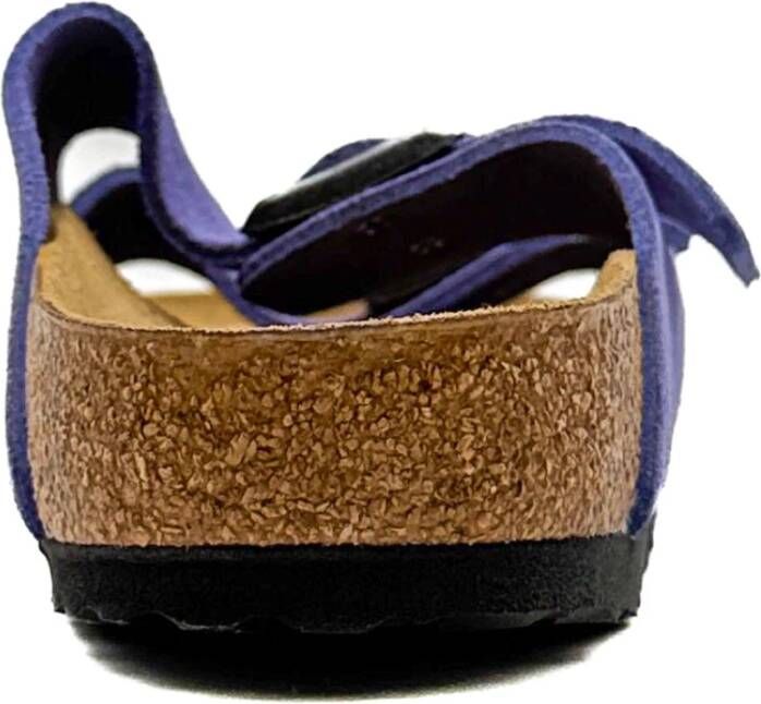 Birkenstock Paarse Suède Sandalen Collectie Ss25 Purple Dames