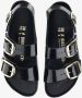 BIRKENSTOCK Slippers Dames Milano Big Buckle Dames Maat: 43 Materiaal: Leer Kleur: Zwart - Thumbnail 9