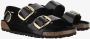 BIRKENSTOCK Slippers Dames Milano Big Buckle Dames Maat: 43 Materiaal: Leer Kleur: Zwart - Thumbnail 10