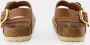 Birkenstock Milano Sandalen met Grote Gesp van Geölied Leer Brown Dames - Thumbnail 8