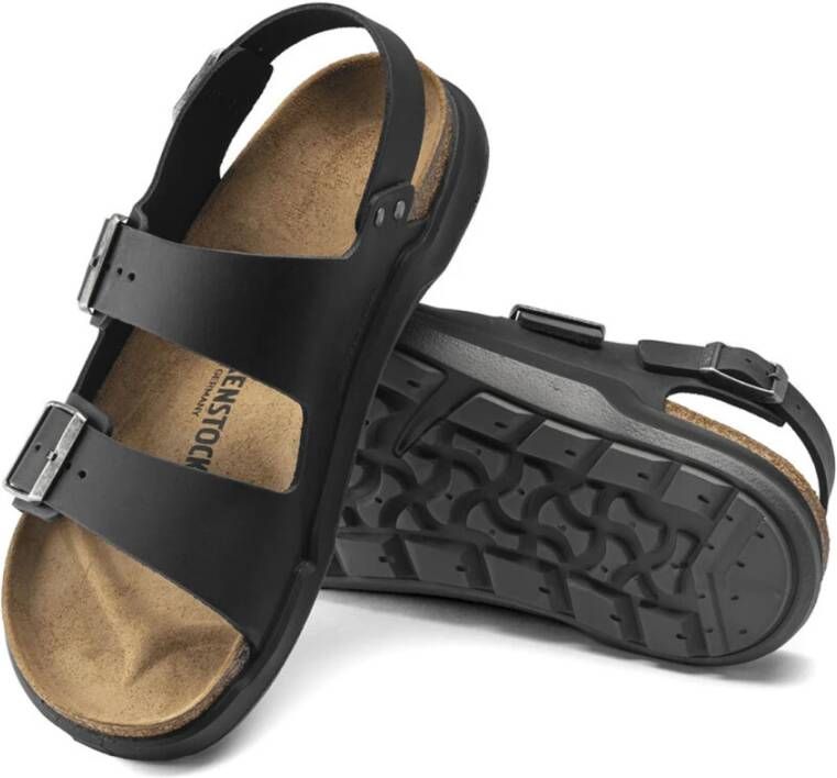 Birkenstock Zwarte Sandalen Zwart Unisex