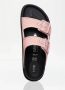 Birkenstock Raffia Luxe Sandalen met Logo Plaque Pink Dames - Thumbnail 2